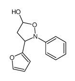 3-(furan-2-yl)-2-phenyl-1,2-oxazolidin-5-ol结构式