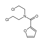 N,N-Bis(2-chloroethyl)-2-furancarboxamide结构式