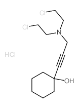 1-[3-[bis(2-chloroethyl)amino]prop-1-ynyl]cyclohexan-1-ol结构式
