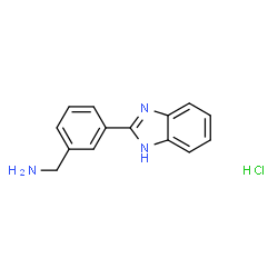 (3-(1H-Benzo[d]imidazol-2-yl)phenyl)methanamine hydrochloride结构式