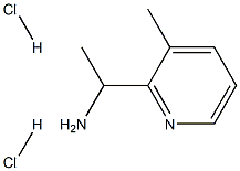 1-(3-甲基吡啶-2-基)乙胺二盐酸结构式