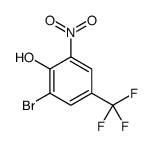 2-Bromo-6-nitro-4-(trifluoromethyl)phenol, 3-Bromo-2-hydroxy-5-(trifluoromethyl)nitrobenzene picture