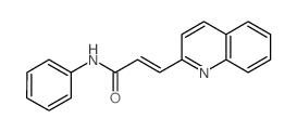 N-phenyl-3-quinolin-2-yl-prop-2-enamide structure