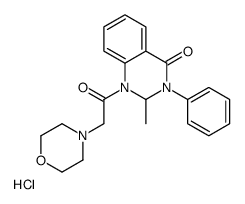 2-methyl-1-(2-morpholin-4-ylacetyl)-3-phenyl-2H-quinazolin-4-one,hydrochloride Structure