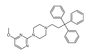 4-methoxy-2-[4-(3,3,3-triphenylpropyl)piperazin-1-yl]pyrimidine结构式