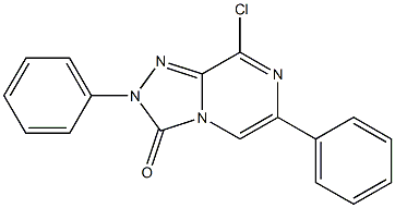 8-chloro-2,6-diphenyl-[1,2,4]triazolo[4,3-a]pyrazin-3(2H)-one结构式
