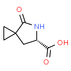 (6S)-4-Oxo-5-azaspiro[2.4]heptane-6-carboxylic acid结构式