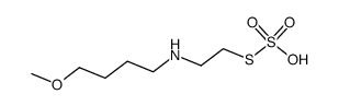 Thioschwefelsaeure-S-<2-(4-methoxy-butylamino)-ethyl>-ester结构式