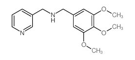 Pyridin-3-ylmethyl-(3,4,5-trimethoxy-benzyl)-amine structure