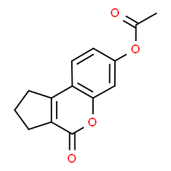 4-oxo-1,2,3,4-tetrahydrocyclopenta[c]chromen-7-yl acetate Structure