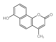 2H-Naphtho[1,2-b]pyran-2-one, 7-hydroxy-4-methyl-结构式