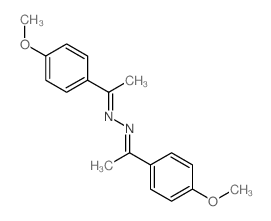 1-(4-methoxyphenyl)-N-[1-(4-methoxyphenyl)ethylideneamino]ethanimine Structure