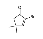 2-bromo-4,4-dimethylcyclopent-2-en-1-one结构式