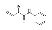 2-bromo-3-oxo-N-phenylbutyramide Structure