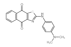 2-[4-(dimethylamino)anilino]benzo[f][1,3]benzothiazole-4,9-dione Structure