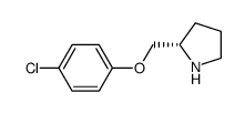 (S)-(+)-2-(4-chlorophenoxymethyl)pyrrolidine结构式