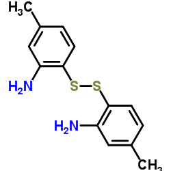 2,2'-Disulfanediylbis(5-methylaniline)结构式