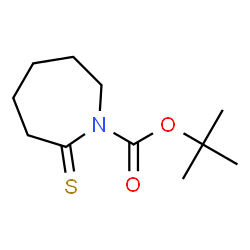 1H-Azepine-1-carboxylic acid,hexahydro-2-thioxo-,1,1-dimethylethyl ester结构式