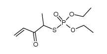 O,O-diethyl S-(3-oxopent-4-en-2-yl) phosphorothioate Structure