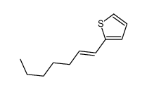2-hept-1-enylthiophene Structure