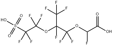 Acetic acid, 2-fluoro-2-[1,1,2,3,3,3-hexafluoro-2-(1,1,2,2-tetrafluoro-2-sulfoethoxy)propoxy]-结构式