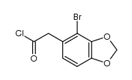 2-(4-bromobenzo[d][1,3]dioxol-5-yl)acetyl chloride结构式