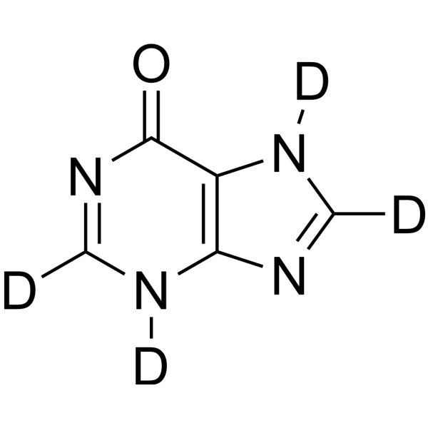 Hypoxanthine-d4结构式