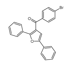 (4-bromo-phenyl)-(2,5-diphenyl-[3]furyl)-ketone Structure