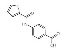 4-[(Thiophene-2-carbonyl)-amino]-benzoic acid Structure