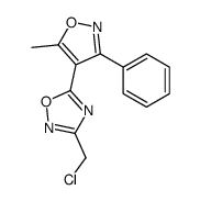 3-氯甲基-5-(5-甲基-3-苯基-4-异噁唑)-1,2,4-噁二唑结构式