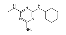 N-cyclohexyl-N'-methyl-[1,3,5]triazine-2,4,6-triamine结构式