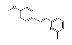 N-(4-methoxyphenyl)-1-(6-methylpyridin-2-yl)methanimine结构式