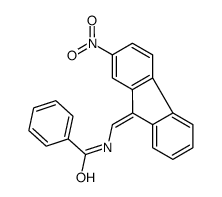 Benzamide, N-[(2-nitrofluoren-9-ylidene)methyl]- structure