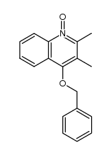 4-benzyloxy-2,3-dimethylquinoline-1-oxide结构式