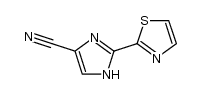 1H-Imidazole-4-carbonitrile,2-(2-thiazolyl)- (9CI) structure