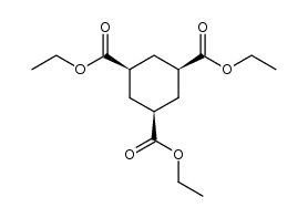 cis,cis-triethyl 1,3,5-cyclohexanetricarboxylate结构式