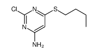 6-butylsulfanyl-2-chloropyrimidin-4-amine Structure