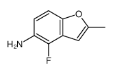 5-Benzofuranamine,4-fluoro-2-methyl- structure