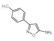 3-(4-甲基苯基)-5-氨基异噁唑结构式