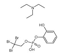 phosphoric acid 2-hydroxy-phenyl ester 2,2,2-tribromo-ethyl ester, triethylamine salt Structure