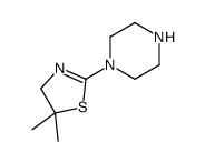 5,5-DIMETHYL-2-(PIPERAZIN-1-YL)-4,5-DIHYDROTHIAZOLE Structure