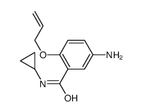 2-(Allyloxy)-5-amino-N-cyclopropylbenzamide结构式