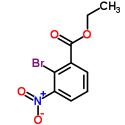 2-溴-3-硝基苯甲酸乙酯结构式