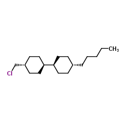 (trans,trans)-4-(chloromethyl)-4'-pentyl-1,1'-Bicyclohexyl Structure