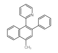 Pyridine,2-(4-methyl-2-phenyl-1-naphthalenyl)- Structure
