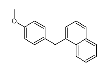1-[(4-methoxyphenyl)methyl]naphthalene结构式