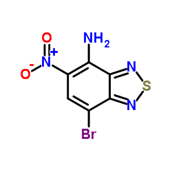 7-Bromo-5-nitro-2,1,3-benzothiadiazol-4-amine结构式