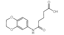 5-(2,3-Dihydro-1,4-benzodioxin-6-ylamino)-5-oxopentanoic acid结构式