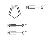 cyclopenta-1,3-diene,titanium(4+),trithiocyanate Structure