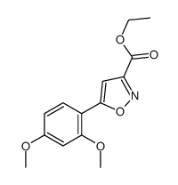 5-(2,4-DIMETHOXYPHENYL)-3-ISOXAZOLECARBOXYLIC ACID ETHYL ESTER结构式